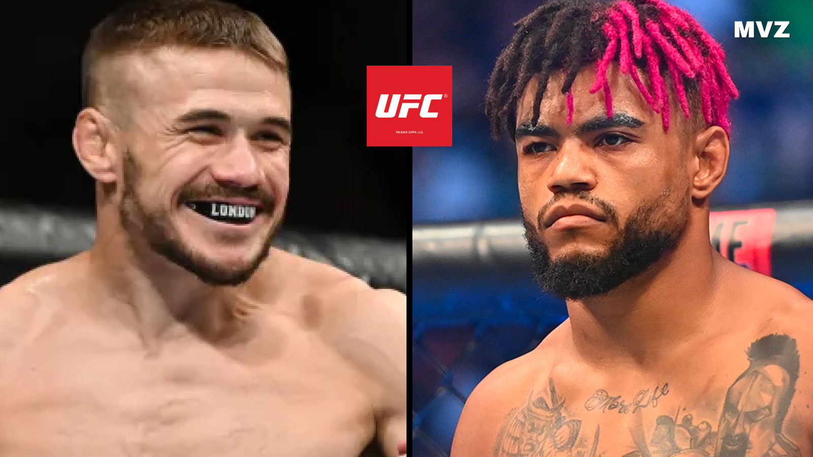Nathaniel Wood et Morgan Charrière pour leur combat de MMA à l’UFC Londres