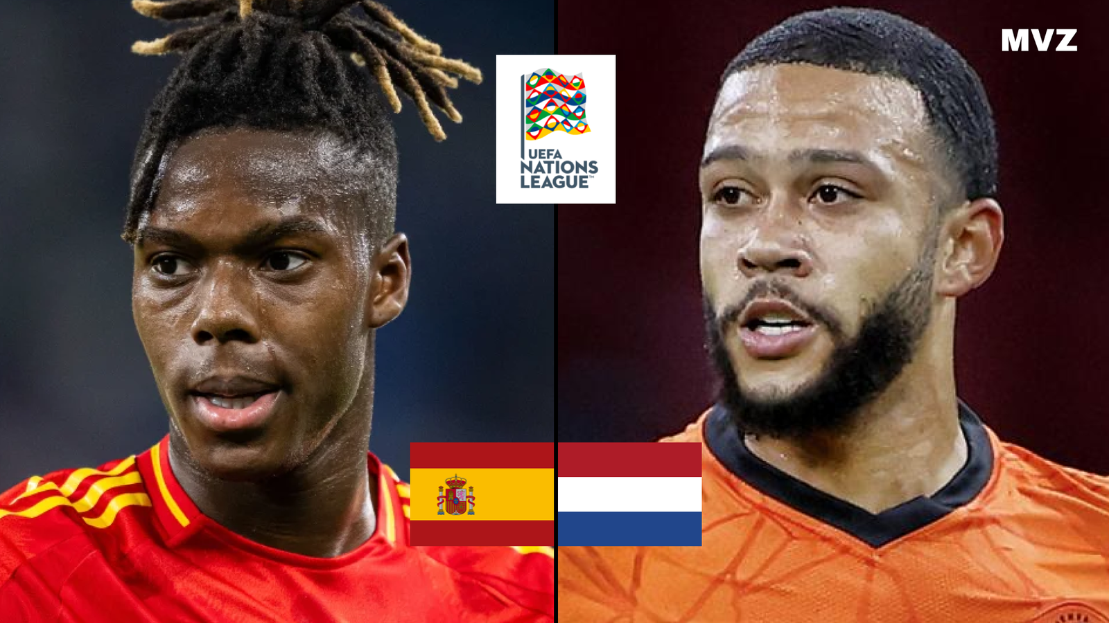 Nico Williams avec Espagne et Memphis Depay avec les Pays-Bas en Ligue des Nations 2025