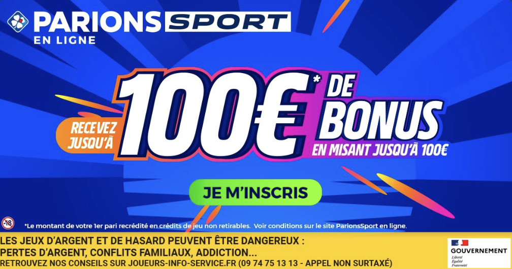 Profitez du nouveau Bonus Parions Sport : 100€ doublé à l’inscription pour les JO 2024