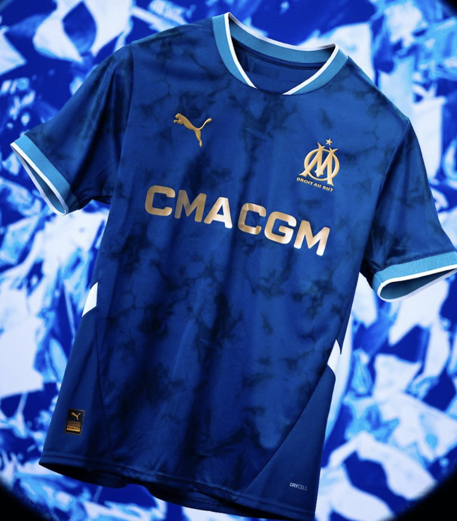 Nouveau maillot extérieur de l’Olympique de Marseille pour la saison 2024/2025