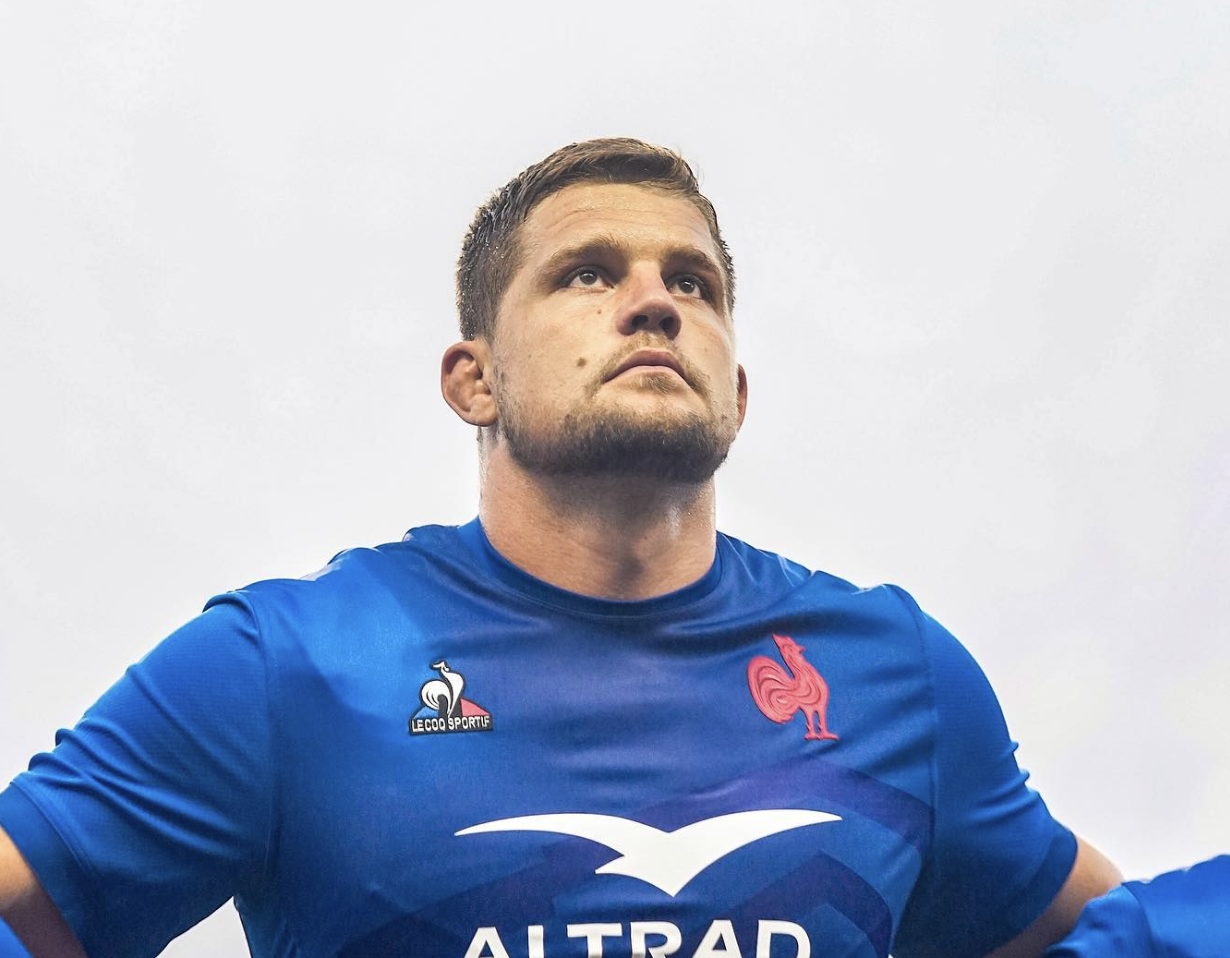 Paul Willemse avec le XV de France de rugby