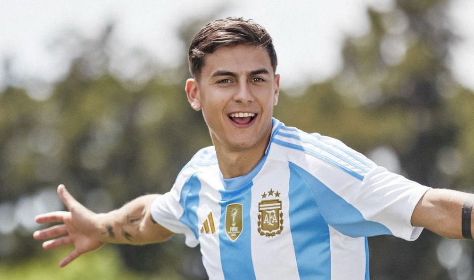 Paulo Dybala avec le maillot de l’Argentine 20 mai 2024