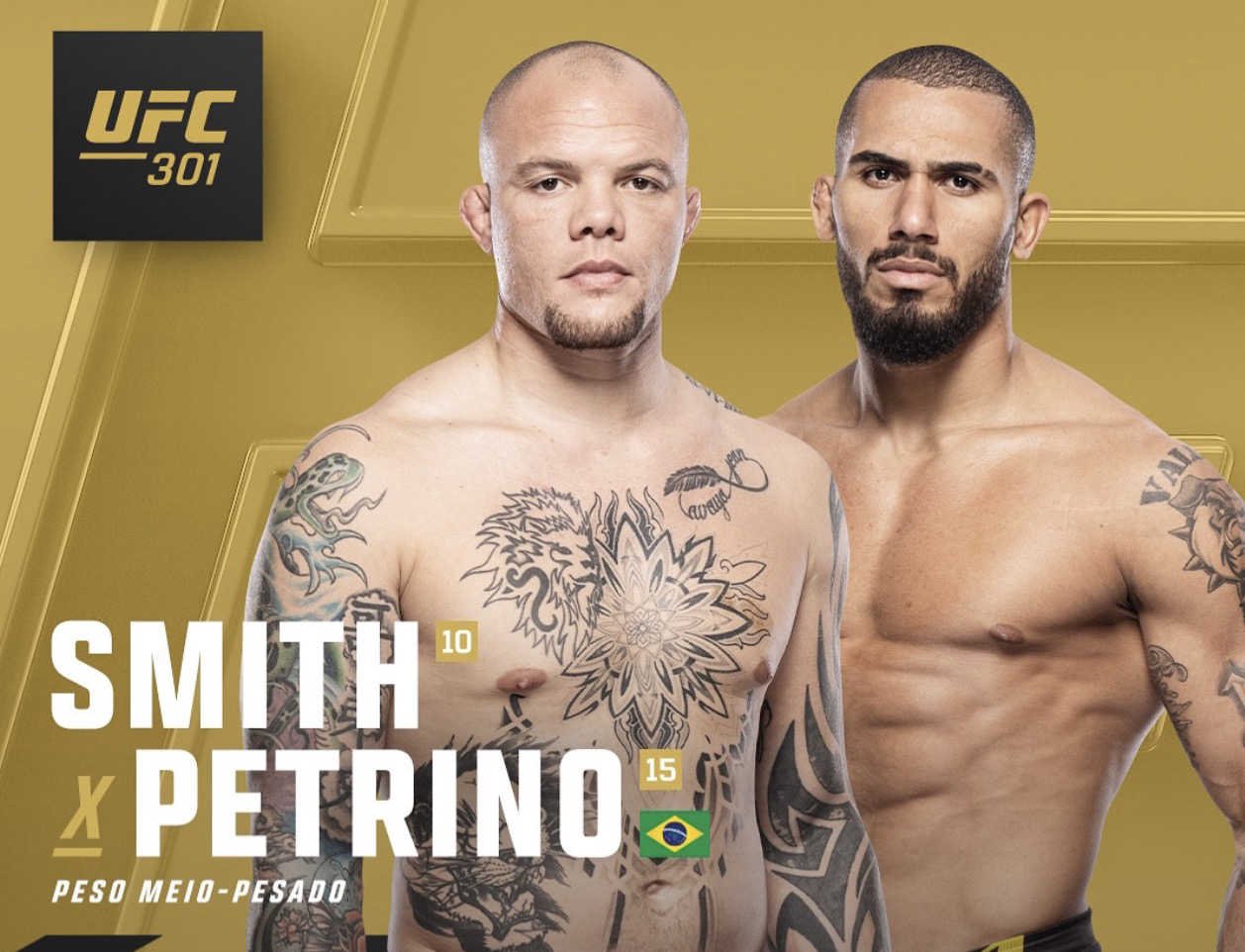 Petrino vs Smith à l’UFC 301 : affiche