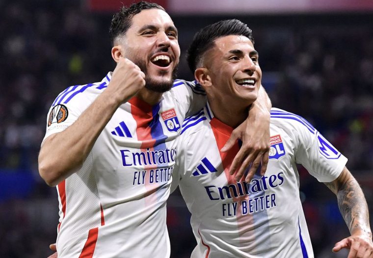 Rayan Cherki et Thiago Almada lorsqu’ils évoluaient sous les couleur de Lyon