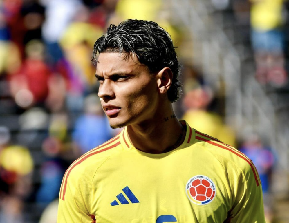 Richard Ríos avec la Colombie pendant la Copa America 2024