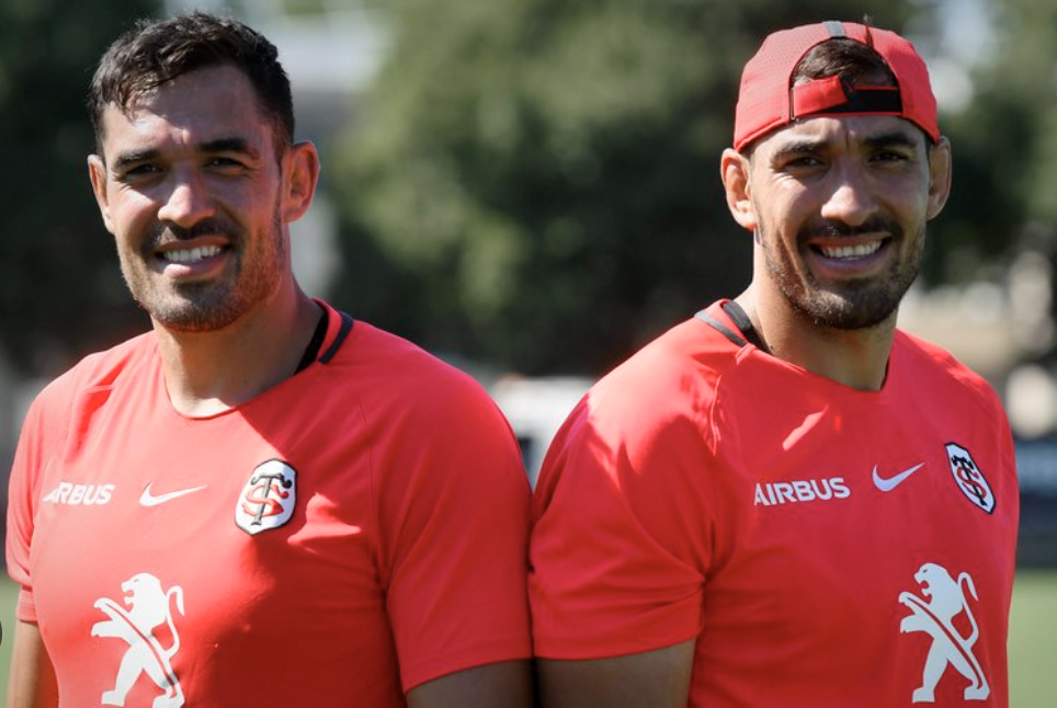 Richie Arnold avec son frère jumeau Rory Arnold au Stade Toulousain