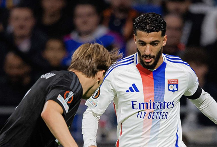 Saïd Benrahma au duel avec Lyon face au Besiktas