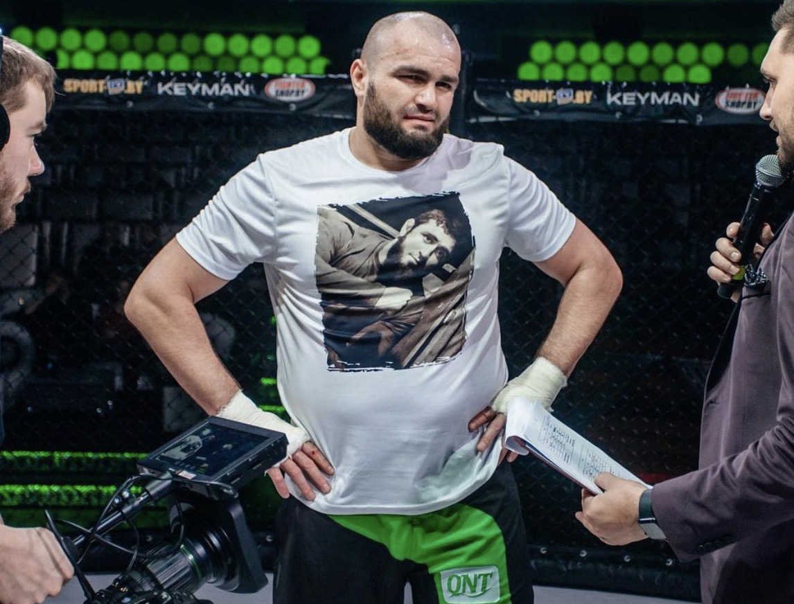 Shamil Gaziev en interview lors de ses premiers combats