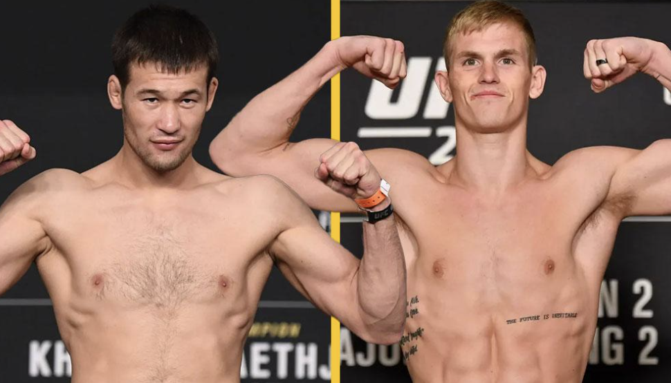 Shavkat Rakhmonov et Ian Garry lors de leur pesée avant l’UFC 310