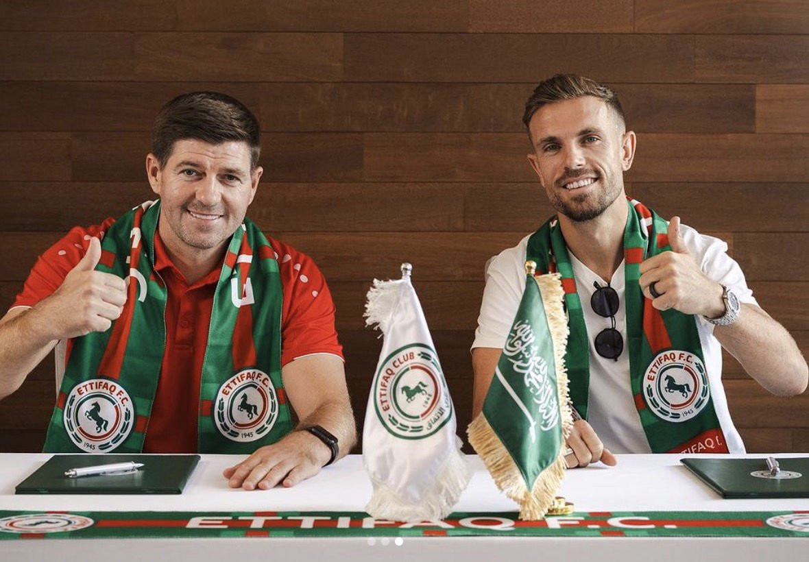 Steven Gerrard et Jordan Henderson : les deux nouvelles stars de Al-Ettifaq