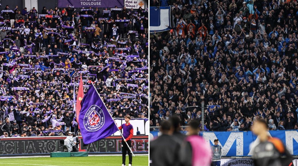 Supporters de Toulouse et de l’OM