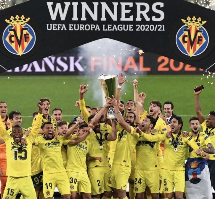 Titre de la Ligue Europa de Villarreal en 2021 contre Manchester United 2-1