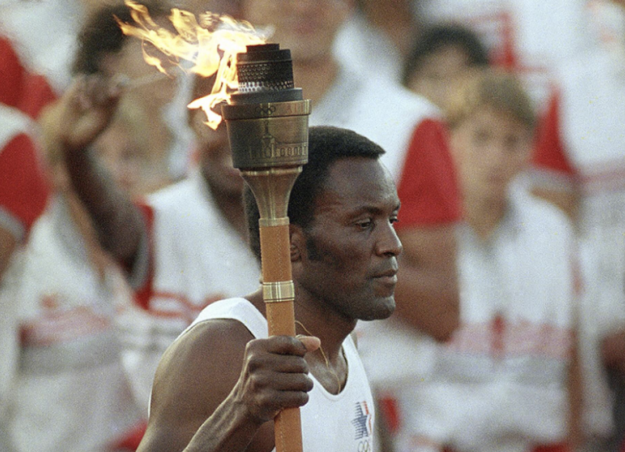 Torche olympique à Los Angeles en 1984