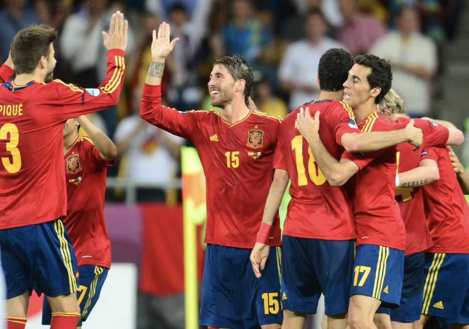 Victoire de l’Espagne face à l’Italie à l’Euro 2012