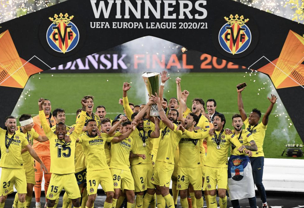 Villareal champion Ligue Europa en 2020/2021