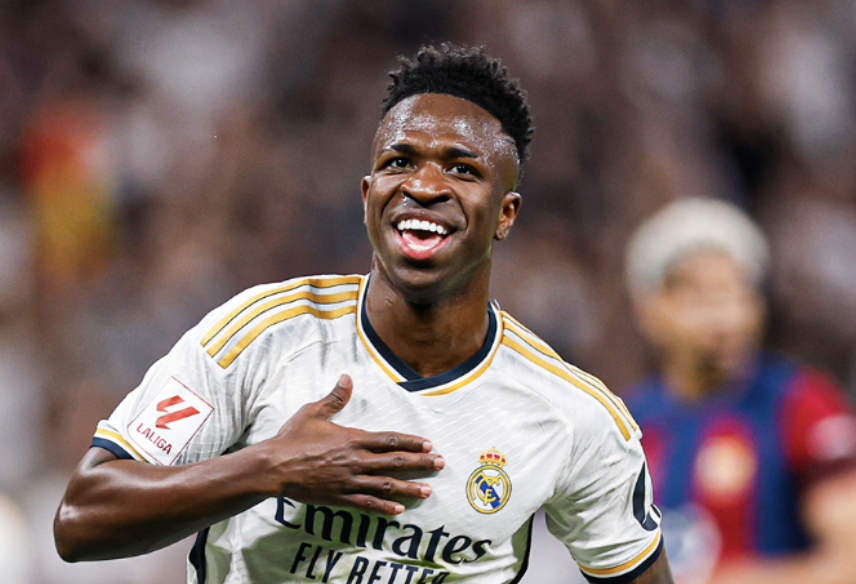 Vinicius Junior marque face au FC Barcelone avec Madrid en LaLiga 