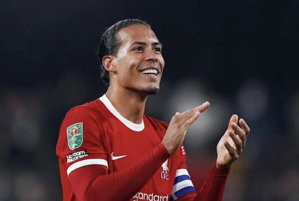 Virgil van Dijk avec Liverpool 14 juin 2024