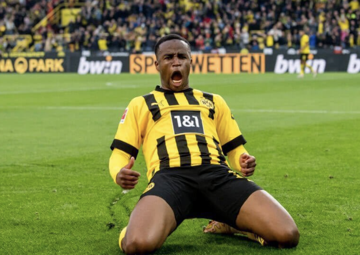 Youssoufa Moukoko buteur avec Dortmund 13 août 2024